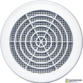 Bouche VMC ventilation cuisine manchette cloison blanc L. 100 mm diamètre  125 mm - AUTOGYRE