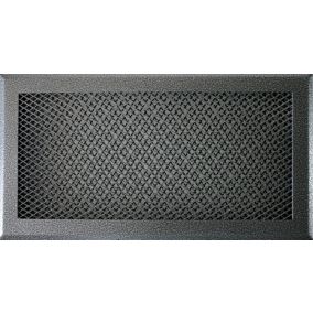 Grille d'air chaud fer gris 320 x 172 mm Autogyre