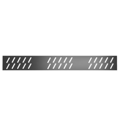 Grille d'évacuation l.69,5 cm pour receveur de douche Pedra et Pure 2, gun metal, Galedo