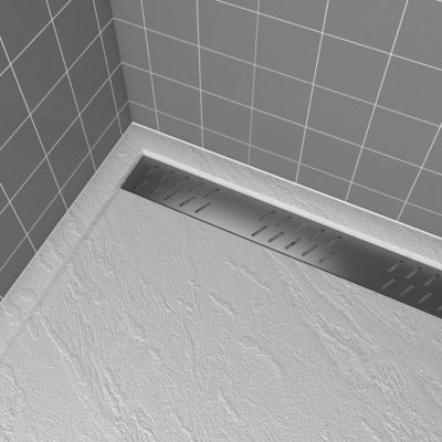 Grille D'évacuation Linéaire Pour Douche - Inox SUS304 - Longueur 11.8 Pouces - Style Contemporain
