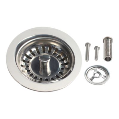 Grille d'évier anti-déchets en inox ronde Ø8 cm