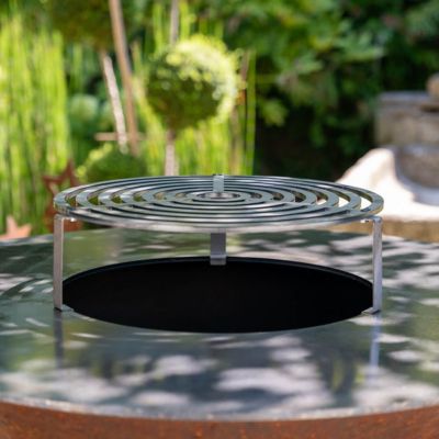 Grille de cuisson acier CORTENÉA compatible brasero 100 cm