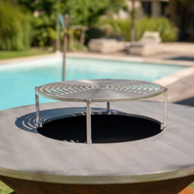 Grille de cuisson inox FIRTEN compatible avec brasero diamètre 100 cm