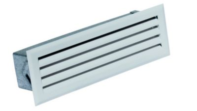 Grille de décompression à lamelles avec précadre blanc 195 x 60 Autogyre
