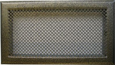 grille cheminée en acier doré 15x30 - AUTOGYRE - Mr.Bricolage