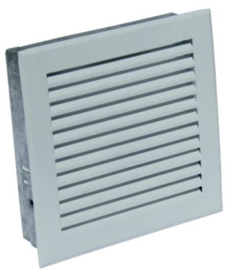 Grille de décompression avec précadre pour cheminée blanc 170 x 170 Autogyre