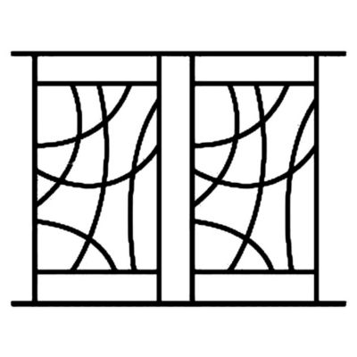 Grille de Defense Arcade pour Fenetre H 125 cm x L 120 cm (côte tableau)