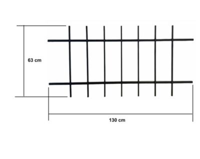 Grille de Defense DISTRI pour Fenetre H 75 cm x L 120 cm (côte tableau)