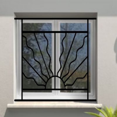 Grille de Defense Estivale pour Fenetre H 105 cm x L 120 cm (côte tableau)