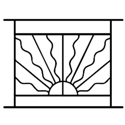 Grille de Defense Estivale pour Fenetre H 105 cm x L 120 cm (côte tableau)