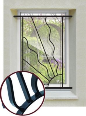 Grille de Defense Estivale pour Fenetre H 75 cm x L 80 cm (côte tableau)