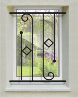 Grille de Defense Melania pour Fenetre H 125 cm x L 140 cm (côte tableau)