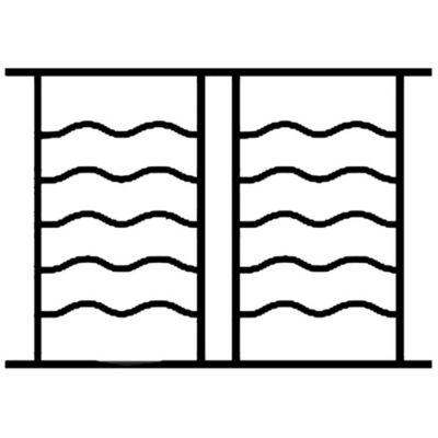 Grille de Defense Oceane pour Fenetre H 125 cm x L 140 cm (côte tableau)