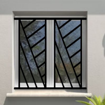 Grille de Defense Omega pour Fenetre H 65 cm x L 100 cm (côte tableau)