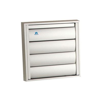 Grille de hotte 210x210mm aluminium blanc RAL9010 - RENSON - 9071