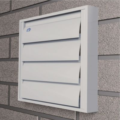 Grille de hotte 210x210mm aluminium blanc RAL9010 - RENSON - 9071