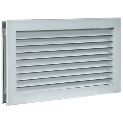 Grille de transfert simple déflexion AC181 Aluminium fixation par vis 600x400 mm - ALDES - 11050693