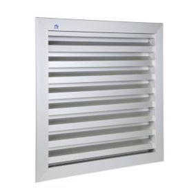 Grille de ventilation 500x500mm aluminium gris - RENSON - 41155
