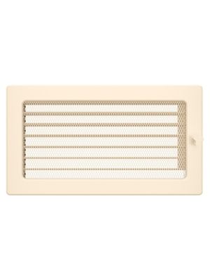 Grille de ventilation cheminée 17x30 crème avec volets roulants