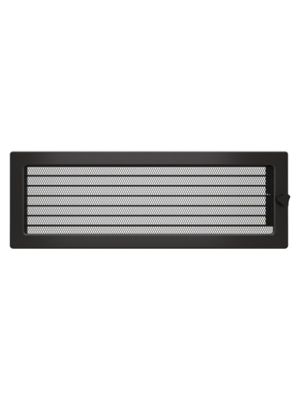 Grille D’aération Kratki 17x37 Cm – Graphite, Acier Peint, Fabrication Polonaise