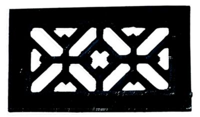 Grille de ventilation des cheminées fonte noir 125 x 70 mm Autogyre