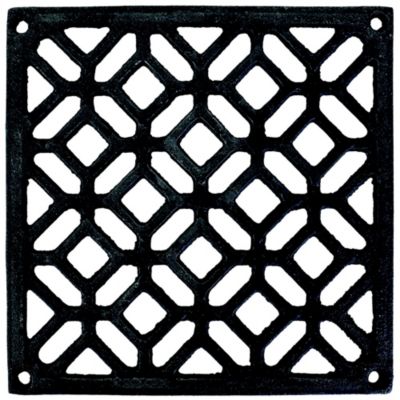 Grille de ventilation des cheminées fonte noir 150 x 150 mm Autogyre