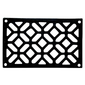 Grille de ventilation des cheminées fonte noir 160 x 100 mm Autogyre