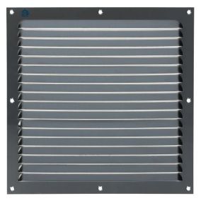 Grille estampée 436 largeur 250mm hauteur 250mm anodisé argent - RENSON - 16262