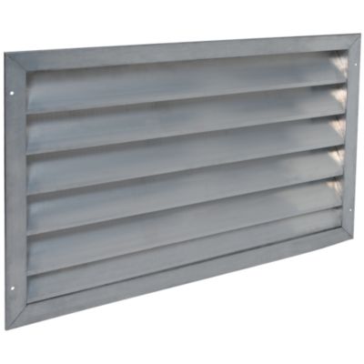 Grille extérieure murale en alu brut pour air neuf ou vicié AG 639 800x800mm - ALDES - 11052286