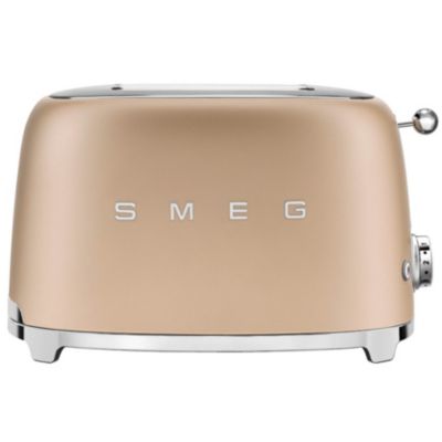 Grille-pain 2 fentes 950w or mat Smeg TSF01CHMEU années 50