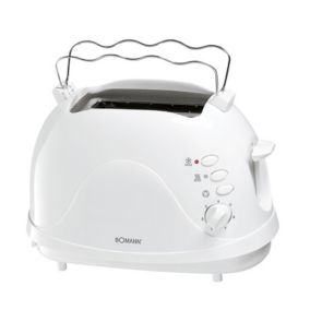 Grille-pain 2 fentes Bomann TA 246 CB Blanc