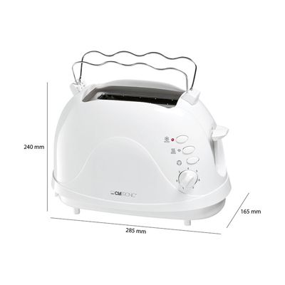 Grille-pain 2 fentes Clatronic TA 3565 Blanc
