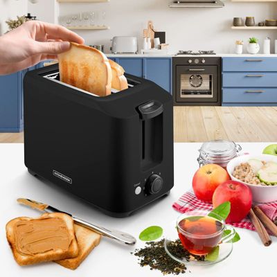 Grille Pain 2 Fentes Et Tiroir Ramasse Miettes Toasteo Kitchencook