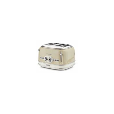Grille-pain 4 fentes 1600W Acier Beige Rétro ARIETE