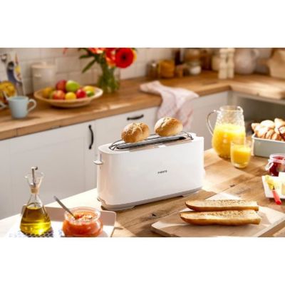 Grille-pain - PHILIPS - HD2590/00 - Collection Daily petit déjeuner - 1 fente longue - 830W - Blanc