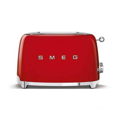 Grille-pain - SMEG - 2 tranches - 950watts - tiroir ramasse miettes - Rouge