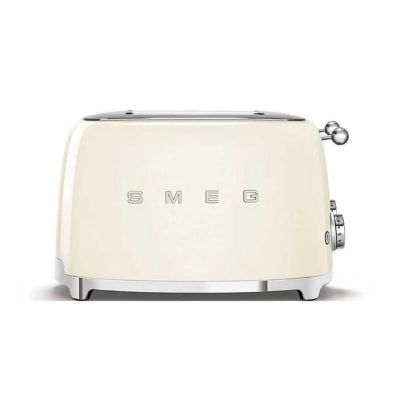 Grille-pain SMEG 4 tranches Années 50 - 2000W B Crème TSF03CREU