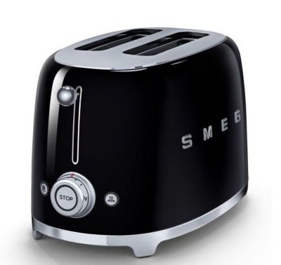Grille-pain SMEG TSF01BLEU Noir - 2 fentes extra-large - Tiroir ramasse-miettes amovible