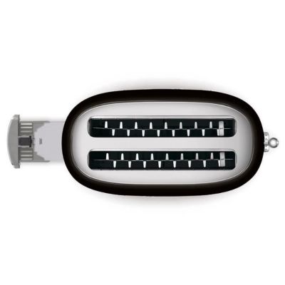 Grille-pain SMEG TSF01BLEU Noir - 2 fentes extra-large - Tiroir ramasse-miettes amovible