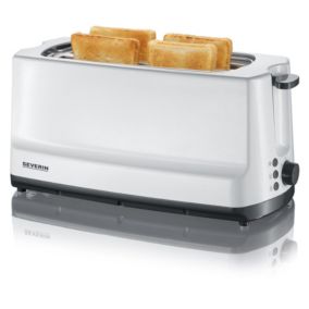 Grille-pains 2 fentes 1400w gris/blanc Severin AT 2234
