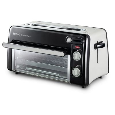 Grille-pains 2 fentes 2en1 1300w noir Tefal TL600830 toast n'grill