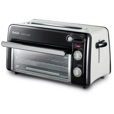 Grille-pains 2 fentes 2en1 1300w noir Tefal TL600830 toast n'grill