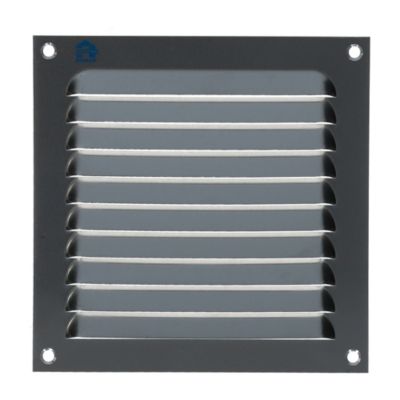 Grille à persienne 436 largeur 150mm hauteur 150mm anodisé argent - RENSON - 16251