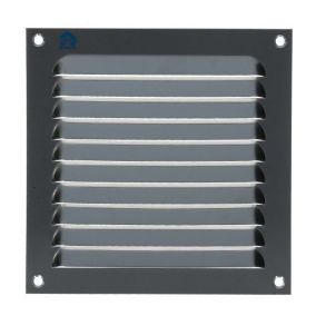 Grille à persienne 436 largeur 150mm hauteur 150mm anodisé argent - RENSON - 16251