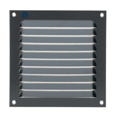 Grille à persienne 436 largeur 150mm hauteur 150mm anodisé argent - RENSON - 16251