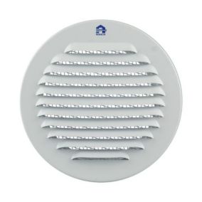 Grille ronde 435R 100mm aluminium blanc RAL9010 - RENSON - 10134