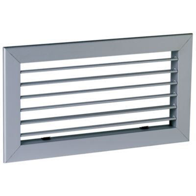 Grille simple déflexion de reprise en aluminium SC 101 par clips 500x150 - ALDES - 11050386
