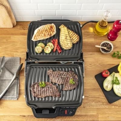 Grille-viande Tefal ULTRA COMPACT GRILL & BARBECUE 2000W INOX GC305012