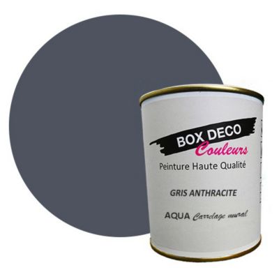 Gris Anthracite Peinture carrelage et faïence murale aspect velours-satin Aqua carrelage Gris Anthracite - 750 ml