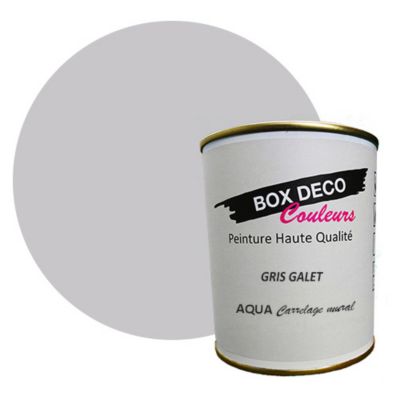 Gris Galet Peinture carrelage et faïence murale aspect velours-satin Aqua carrelage Gris Galet - 750 ml